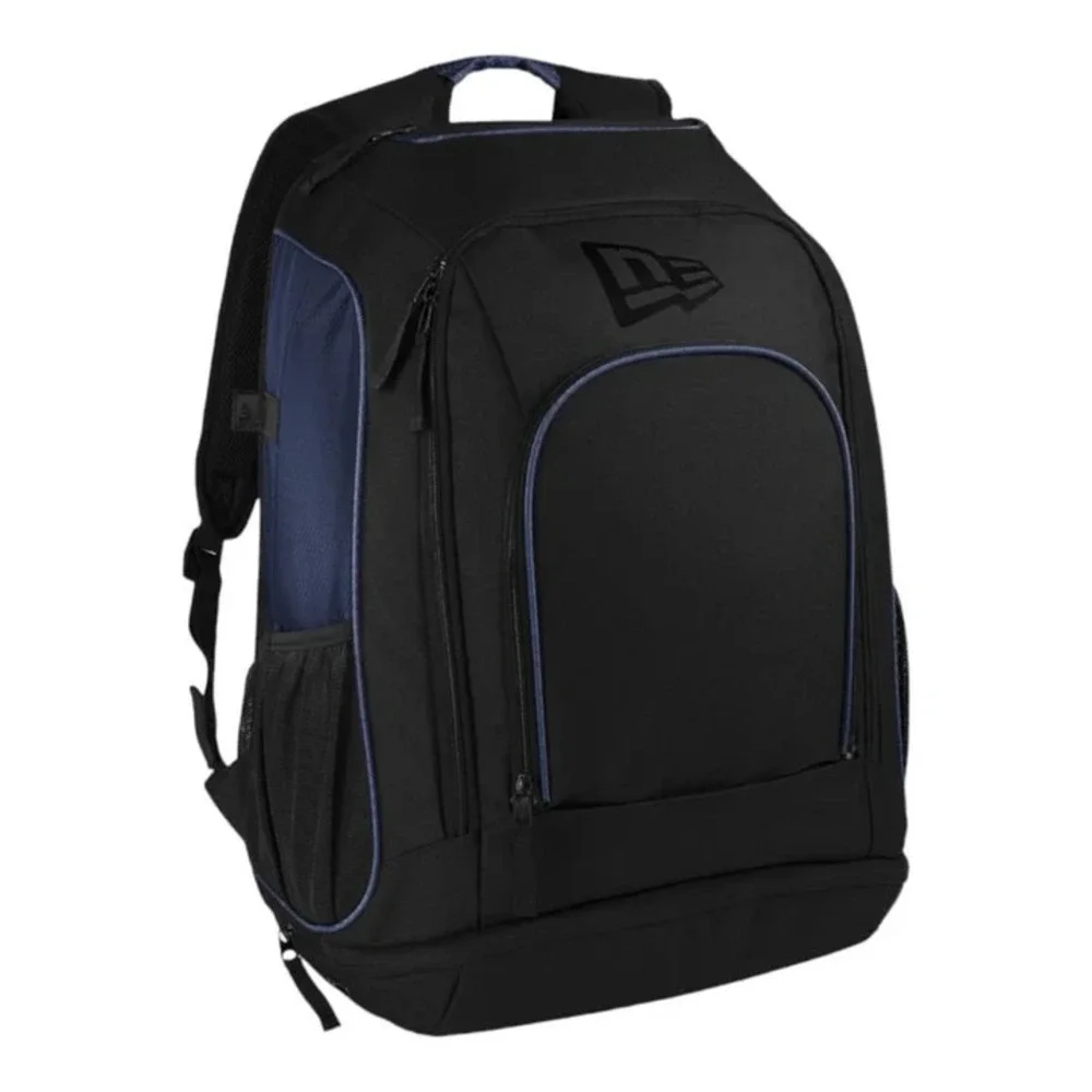New Era Shutout Backpack Sports Baseball Bat‎ Sleeves Shoe Pocket Black/Navy NEW